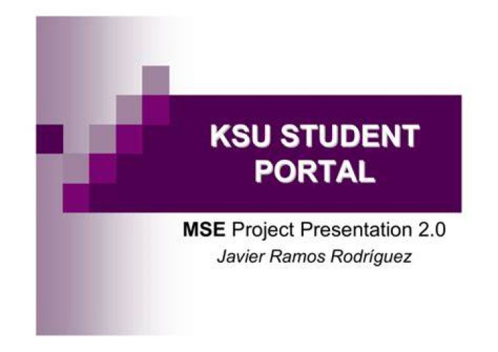KSU STUDENT PORTAL