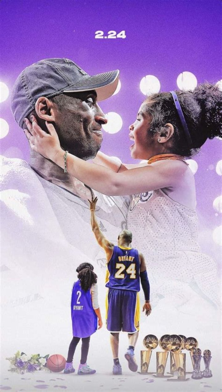 Legends: Kobe and Gigi are featured on a number of murals around Los Angeles, an ode to the King of LA