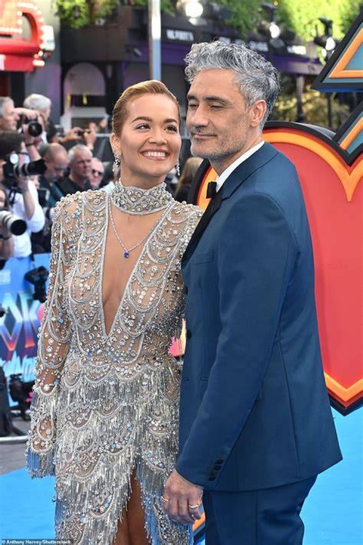 Look of love: Rita gazed lovingly at her long-term partner