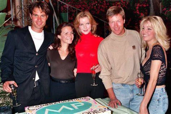 Looking good! Former Melrose Place heart-throb Andrew Shue looked very different from his time on the '90s soap during an appearance on Australia's The Morning Show this week