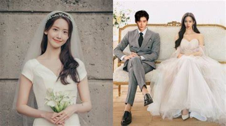 Lovely wedding photos of YoonA and Lee Jong Suk from 'Big Mouth' revealed allkpop
