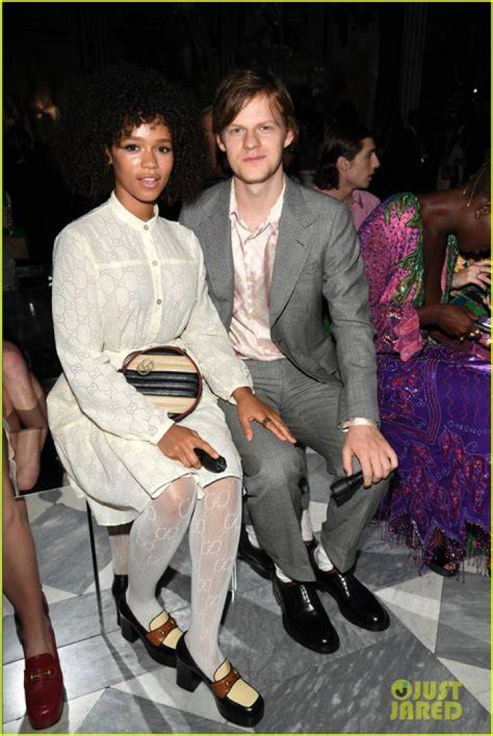 Lucas Hedges and Taylor Russel arrive at the Gucci Cruise 2020 at Musei Capitolini on May 28, 2019 in Rome, Italy | Source: Getty Images