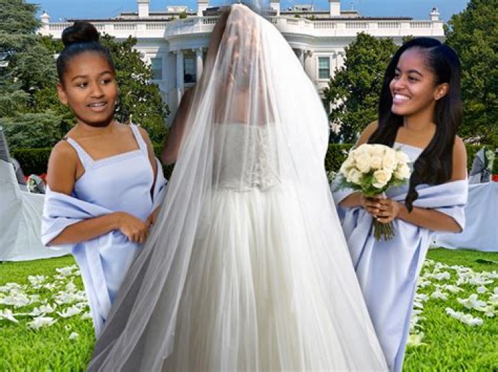 Malia & Sasha Obama Are Bridesmaids for White House Wedding