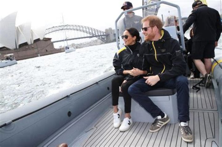 Meghan and Harry set sail for their first official engagements in Australia including the Opera House and Sydney zoo