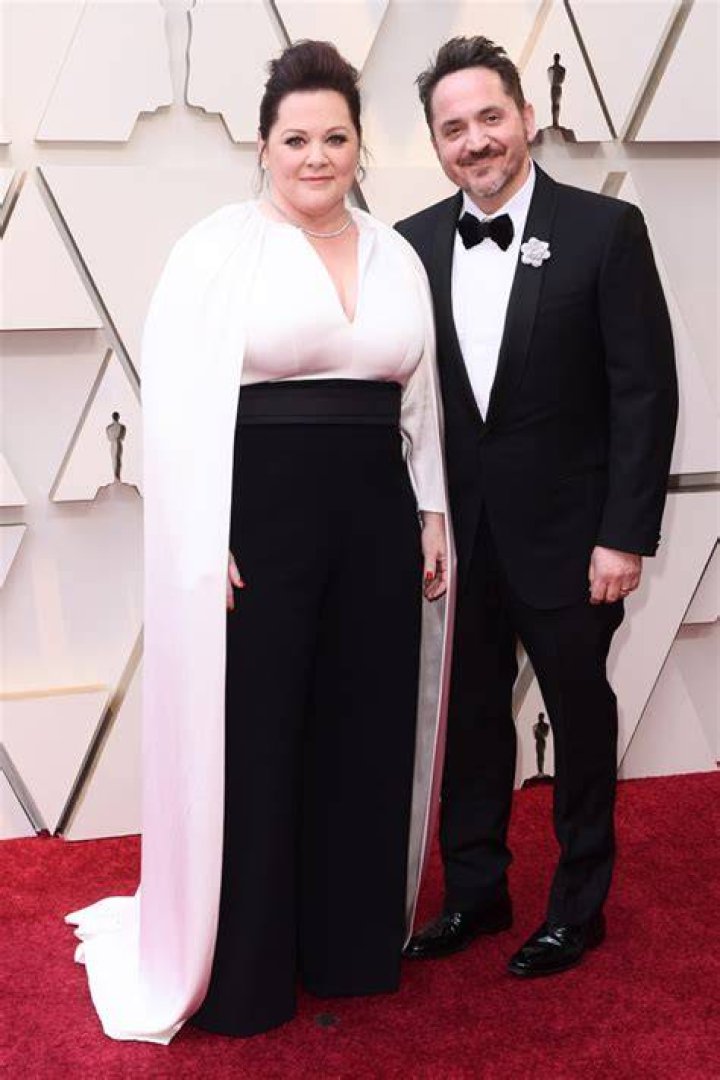 Melissa McCarthy and husband Ben Falcone arrive at the premiere of "Tammy" at TCL Chinese Theatre on June 30, 2014 in Hollywood, California. / Source: Getty Images