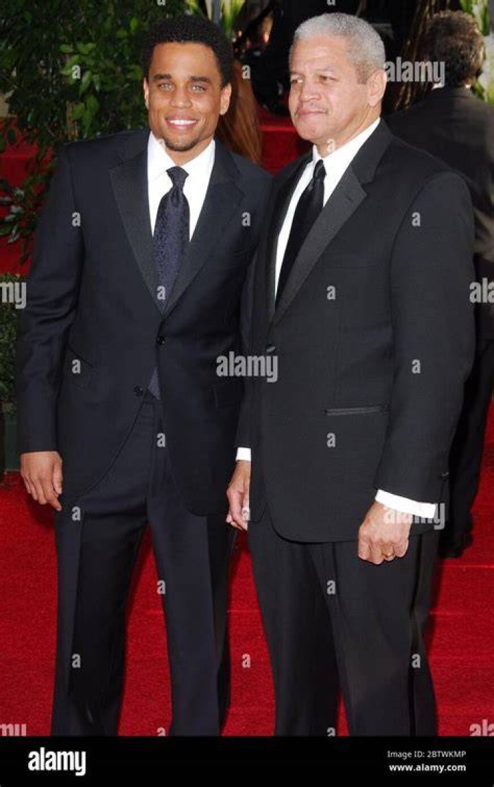 Michael Ealy and Dad at the 64th Annual Golden Globe Awards Arrivals held at The Beverly