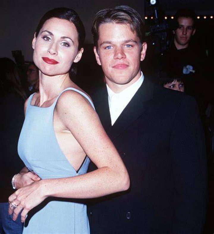 Minnie Driver and Matt Damon during 1997 Cartier International Polo in Windsor, United Kingdom on July 01.1997. | Source: Getty Images