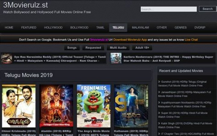 Movie rulz Bollywood,Telugu,Tamil movies [2022 updated] techtodayinfo