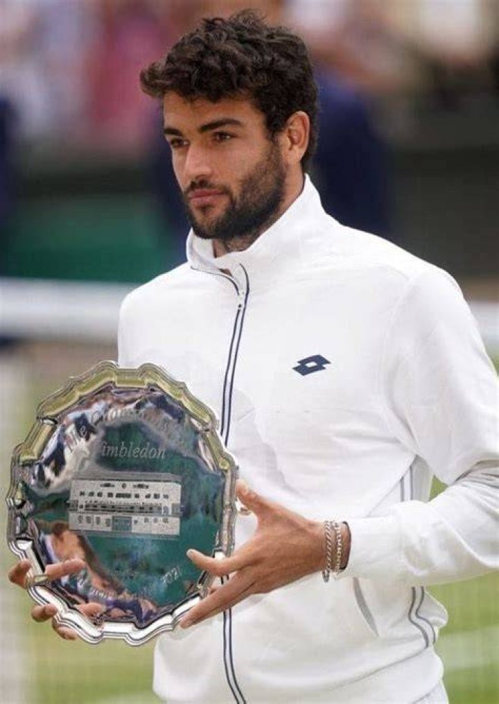 Mr Berrettini, who is on to the fourth round today following his own win on Saturday, and Miss Tomljanovic (above) have been dating since 2019 and often share their glamorous jet-setting life together on Instagram