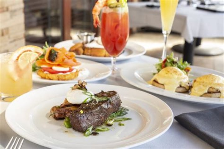ocean prime steak, brunch foods, and cocktails