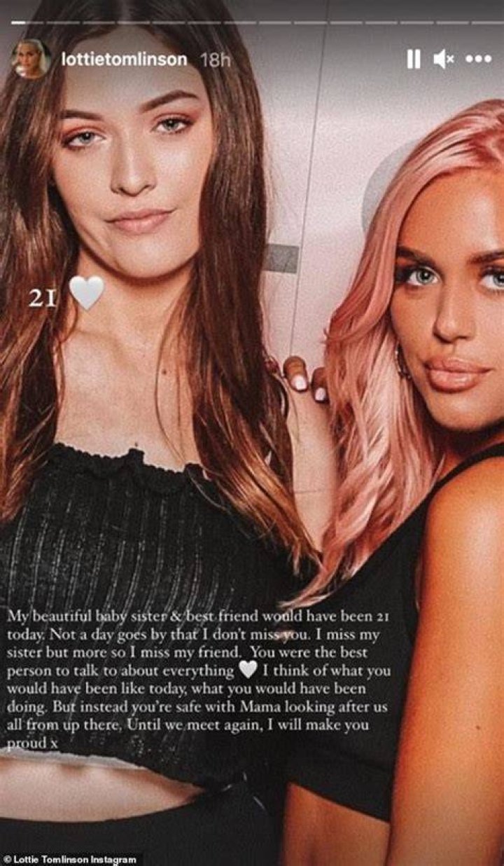 Of her sister, Lottie said: 'Every person's house I go to they have some sort of Kate Moss poster, Kate Moss book, Kate Moss Diet Coke can, and everyone brings her up'
