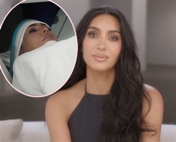 Oh no: Kim Kardashian's new star-studded Skims campaign has been accused of heavily photoshopping Tyra Banks (pictured left before alleged changes and right in real ad with a smaller waist)
