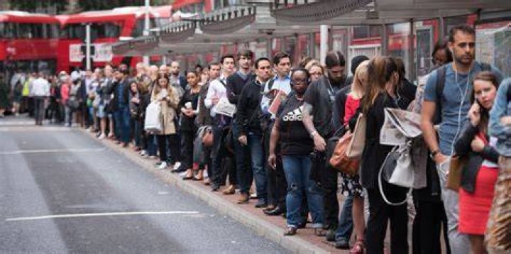 People pictured queuing for the monkeypox vaccine in New York City today