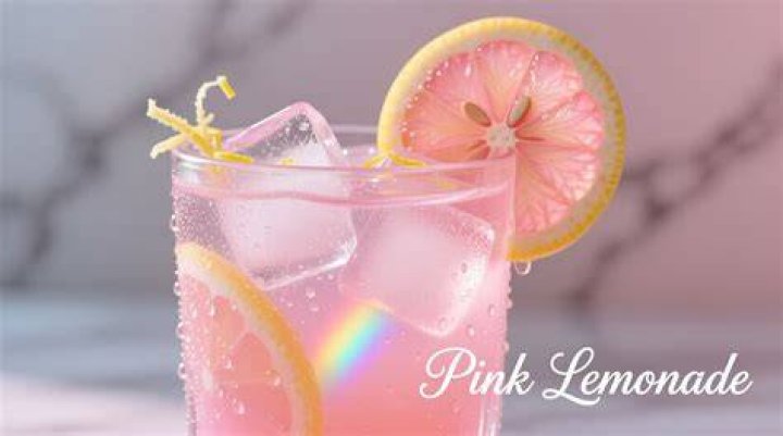 Pink lemonade: During their day, they enjoyed fancy pink lemonade in champagne flutes