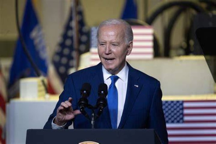 President Biden speaks in the Rose Garden of the White House in Washington, Wednesday, July 27, 2022.