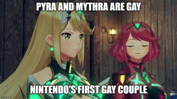 Pyra/Mythra Starbucks Meme (Javier Ruiz) Xenoblade_R34