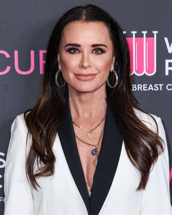 Red hot! Kyle Richards wowed at the The American Heart Association's Go Red For Women Red Dress Collection event in New York on Wednesday
