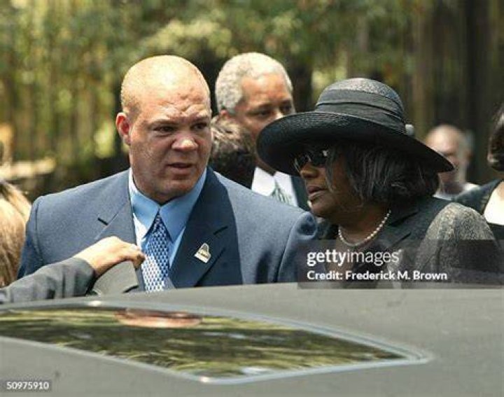 Rev. Robert Robinson Sr. and Ray Charles Robinson Jr. at "Ray" Los Angeles Premiere. | Source: Getty Images
