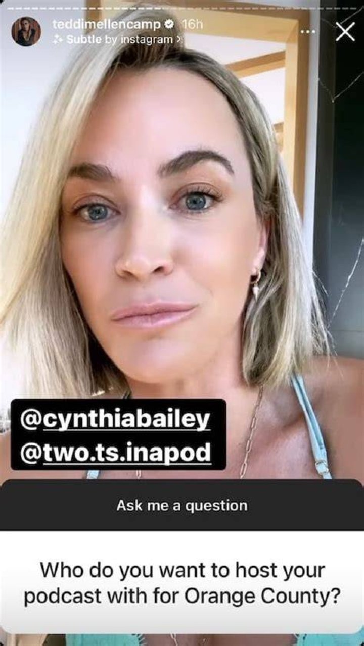 Teddi Mellencamp Wants Cynthia Bailey to Host Podcast RHOBH Teddi Mellencamp Wants Cynthia Bailey to Host Podcast