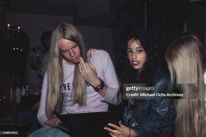 Rick Wakeman with groupie Lori Mattix, 1975. r/yesband