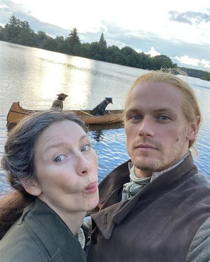 Sam Heughan posted this cheeky memory on social media this week. Photo / Sam Heughan via Facebook