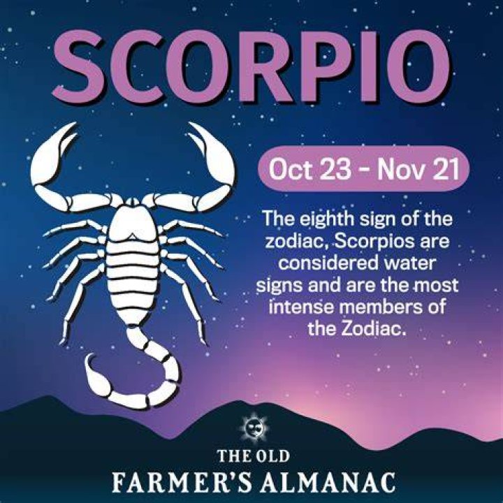 Scorpio Zodiac Sign The Old Farmer's Almanac