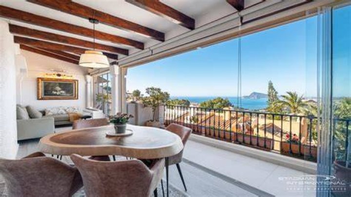 Sea views: The stunning outdoor area allowed guests to soak up the sensational beach views from the marquees