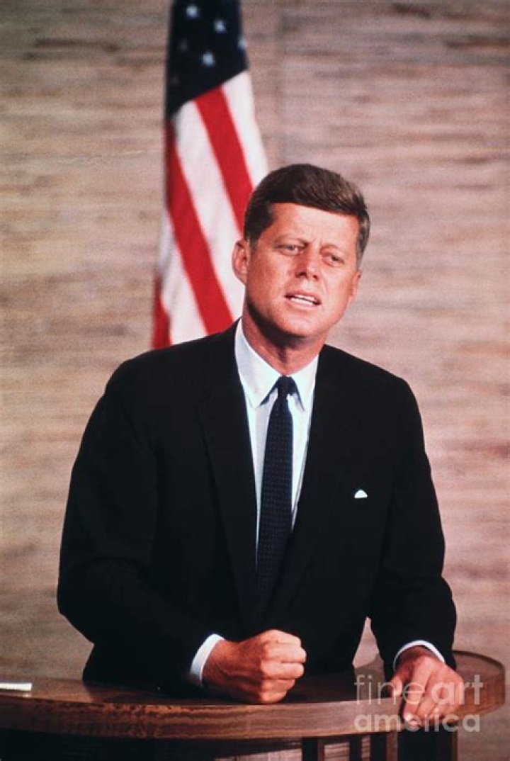 Senator John F. Kennedy announcing he will seek the 1960 Democratic Presidential nomination on January 2, 1960. | Source: Bettmann/Getty Images
