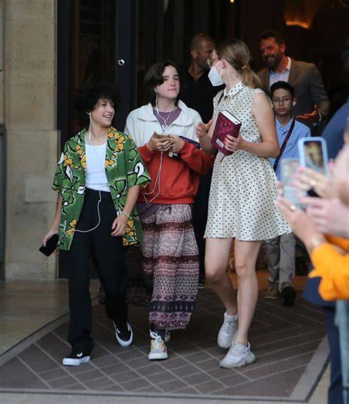 Seraphina Affleck and Emme Muñiz are seen at a Sephora store on July 25, 2022, in Paris, France. | Source: Getty Images