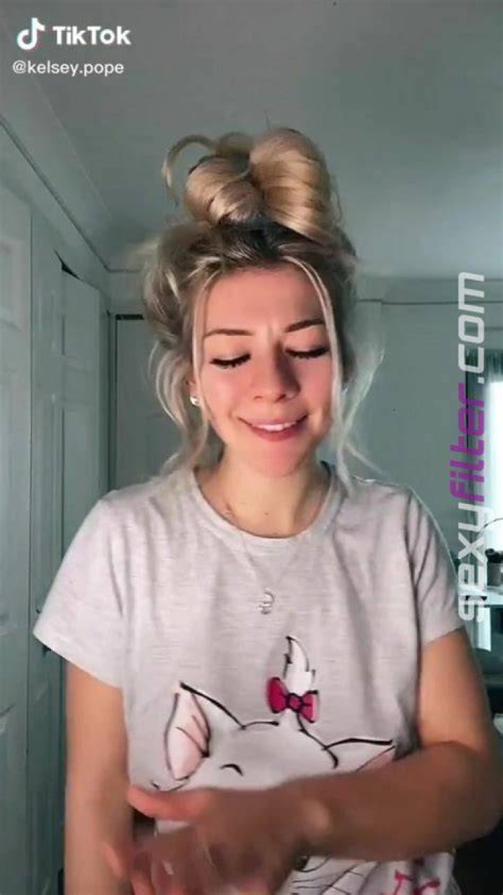 Sexy Kelsey Pope in Black Crop Top