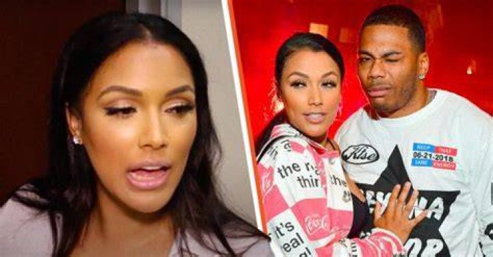 Shantel Jackson talking to Dish Nation in 2014 [Left] Jackson and Nelly at Teyana Taylor Album Release Party at Universal Studios Hollywood in 2019. | Photo: YouTube/Dish Nation & Getty Images