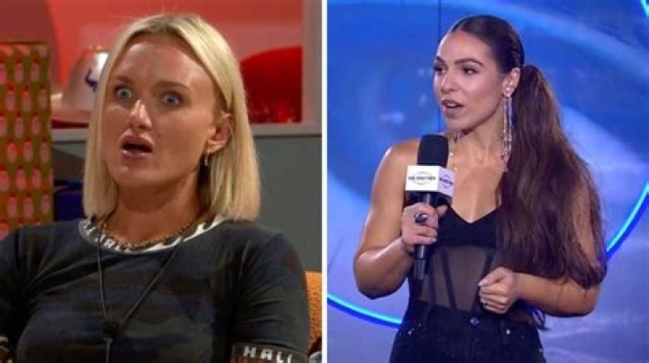 Shock: Big Brother's Dylan, Hallie (pictured) and Trish faced the public vote ahead of the third live eviction of the series