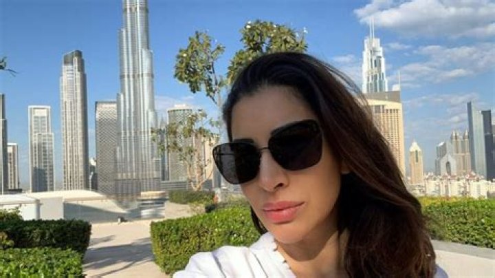 Sophie was in Dubai with fellow Geordie Shore star Chloe Ferry and pals
