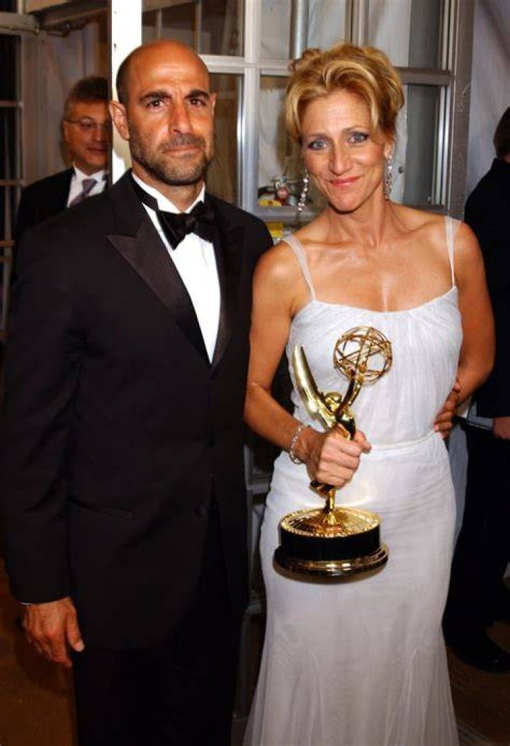 Stanley Tucci and Edie Falco attend the After Party of the New York premiere of "Hours" at Metropolitan Club in New York City, on December 15, 2002. | Source: Getty Images