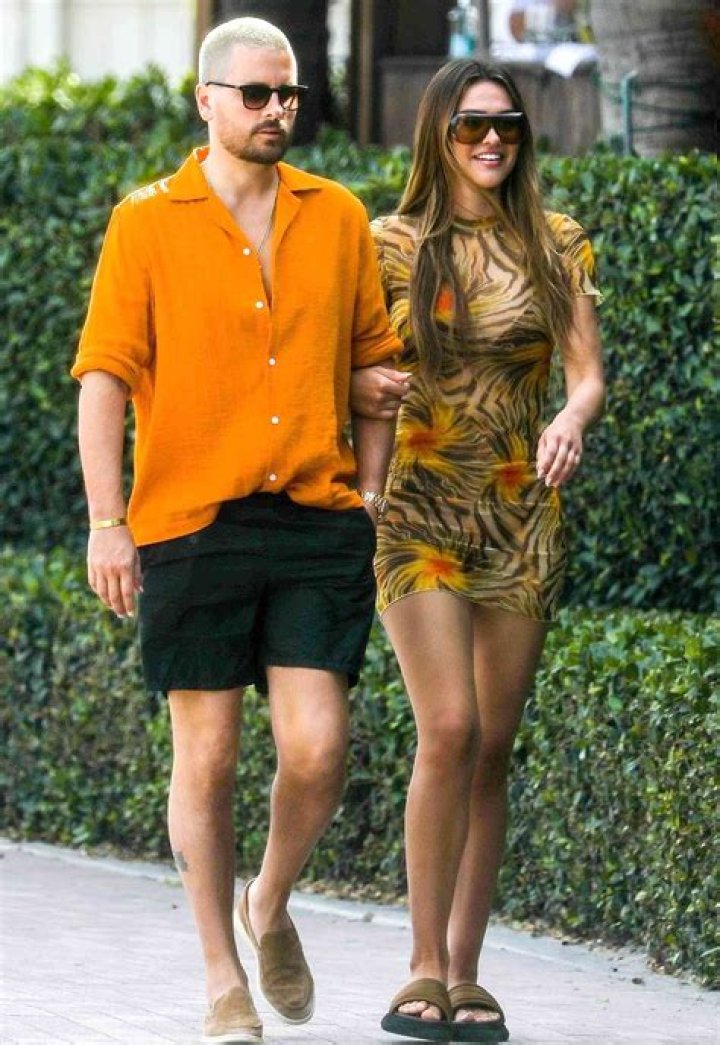 Summer nights: Disick and Hamlin are seemingly seen walking away from the ice cream shoppe in one of the photos