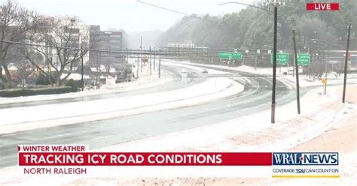 The roads were covered with a sheet of ice as temperatures dipped into the teens and twenties overnight