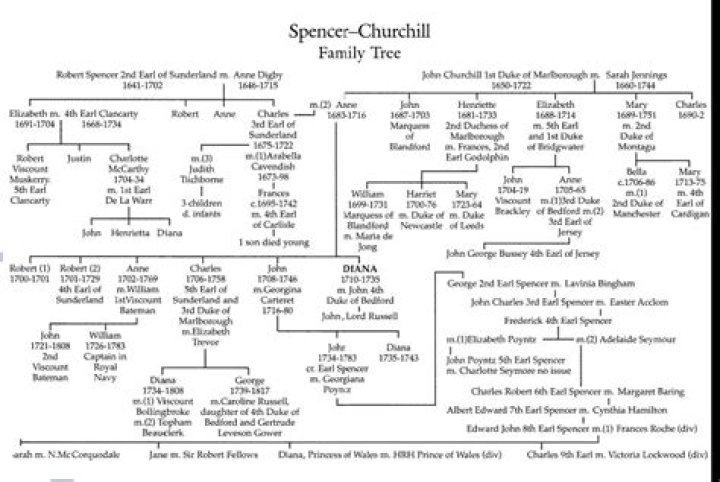 The Spencer family tree