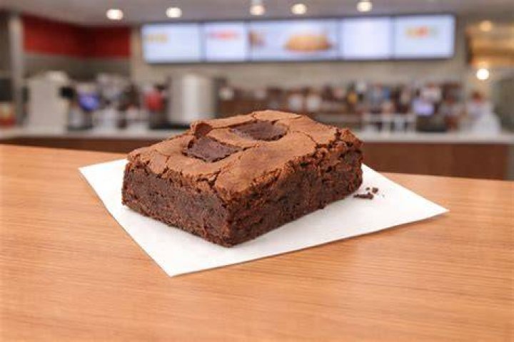 This brownie, from a US kitchen, looked way better before it was put in the oven (left)