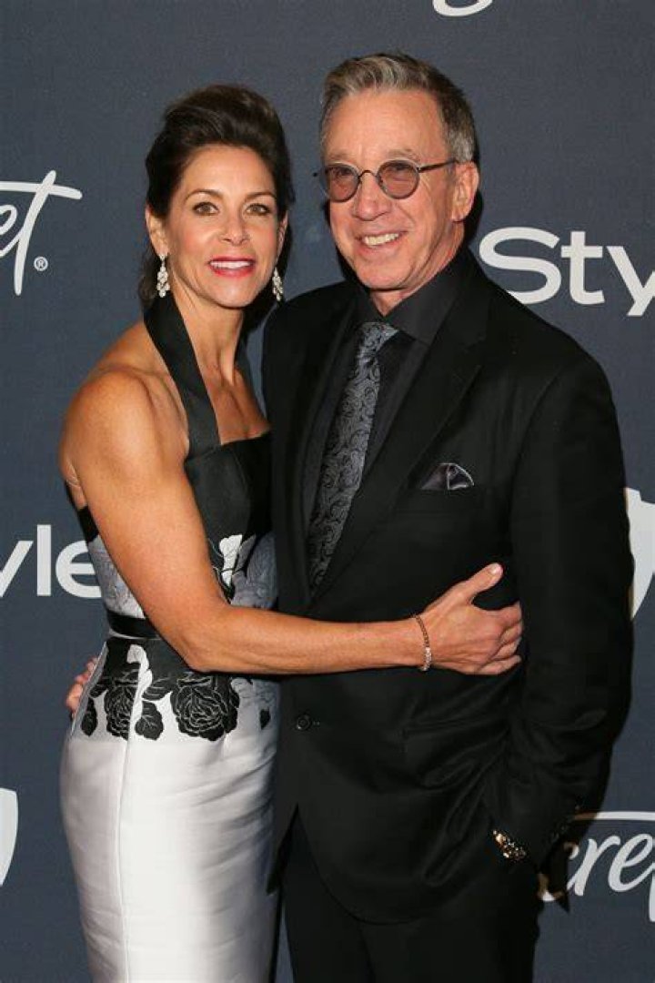 Tim Allen and his wife Jane Hajduk at the 2020 Golden Globe Awards. timallen homeimprovement 