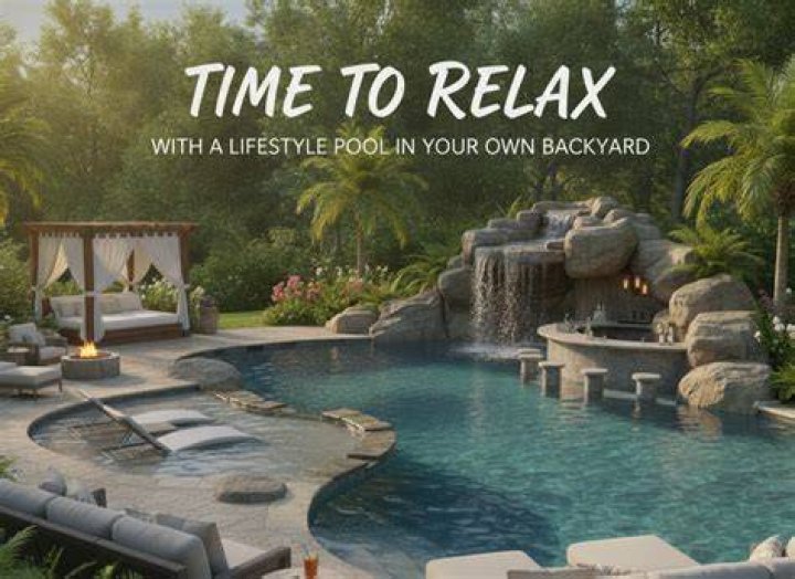 Time to relax: The backyard has a jacuzzi overlooking the pond and trees surrounding their gorgeous property