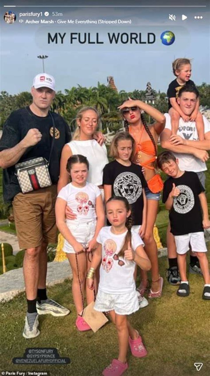  Tyson Fury has five children with wife Paris - and has not ruled out having more