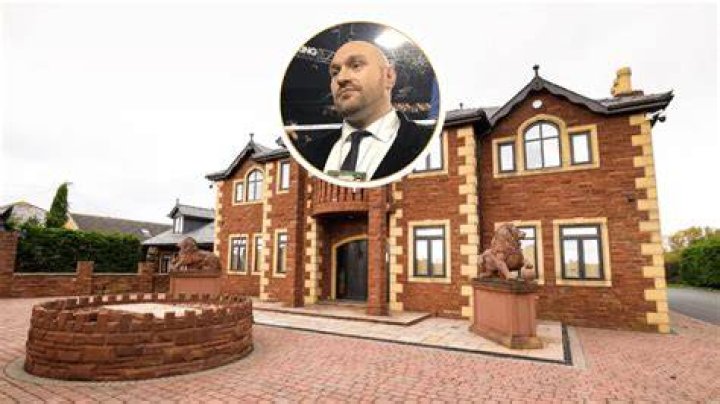  Tyson Fury lives in his Morecambe house with wife Paris and their five children