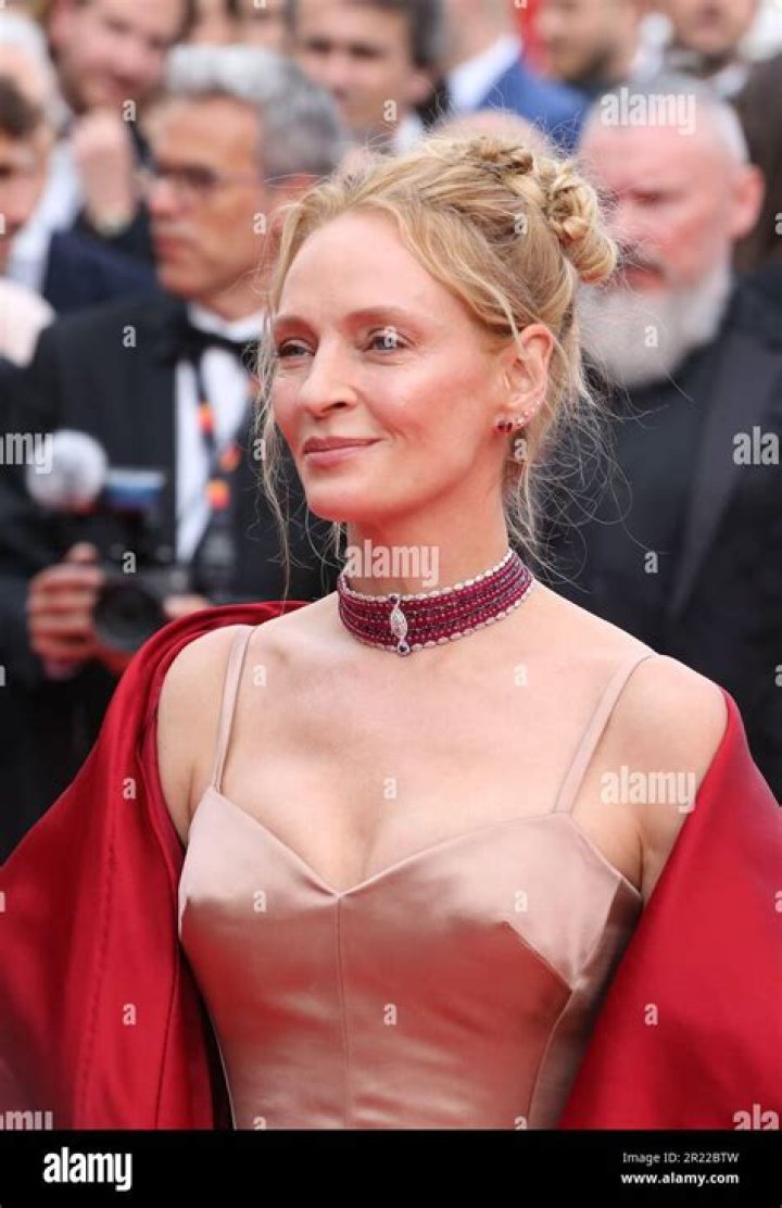 Uma Thurman at the red carpet of the 76th Annual Cannes Film Festival on May 16, 2023 in Cannes, France | Source: Getty Images
