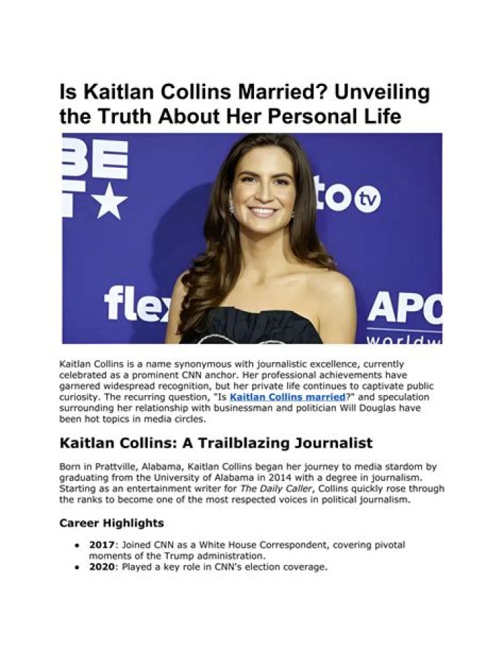 Unveiling The Life Of Kaitlan Collins And Her Husband