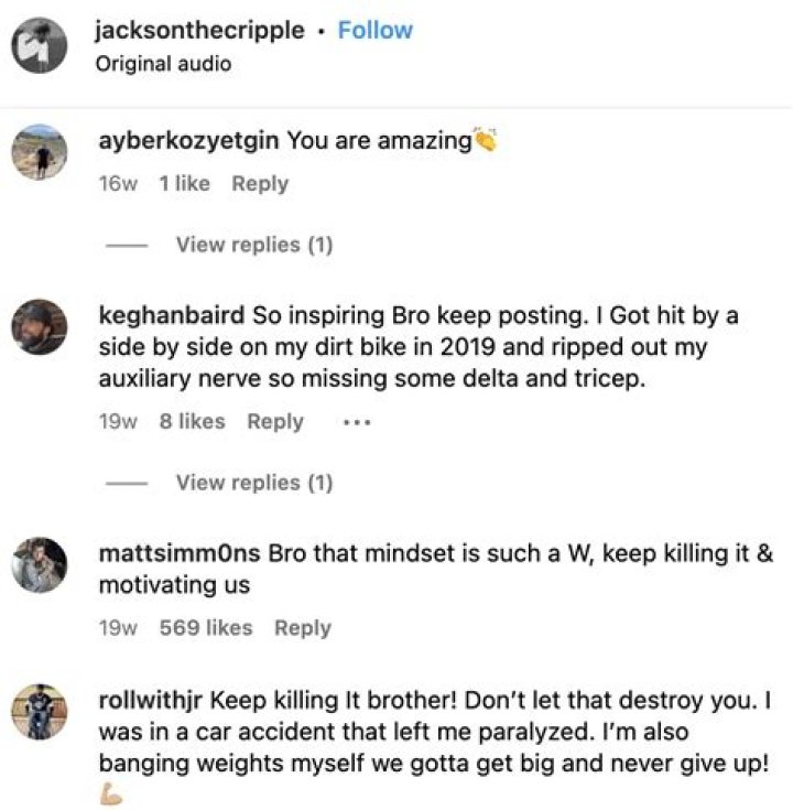 User comments on Jackson Schop's photo, dated May 18, 2023 | Source: