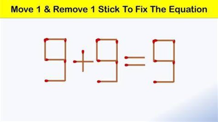 Viral Matchstick Puzzle - 9+9=15 Move 1 Stick and Fix this Equation II Brain Teaser Viral Matchstick Puzzle - 9+9=15 Move 1 Stick and Fix this Equation II Brain Teaser