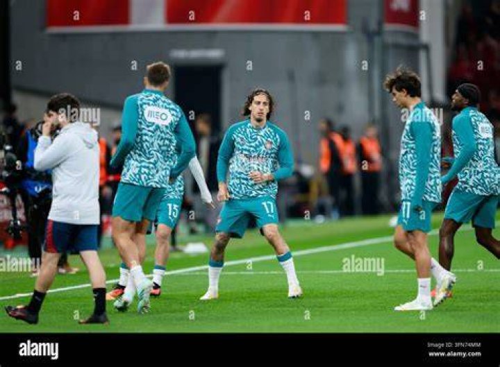 Warming up: Joan was seen warming up by stretching out her body