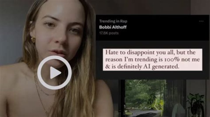 WATCH Bobbi Althoff LEAKED Video AIGenerated Viral On Twitter and Reddit TheCrunchyReport