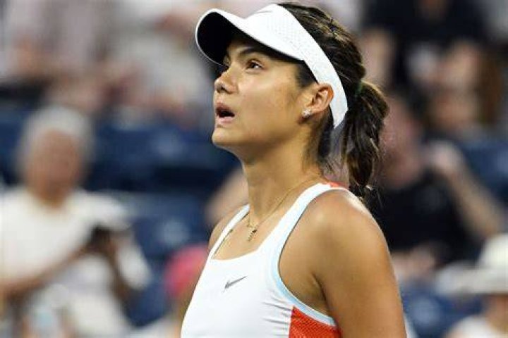 While Miss Raducanu - who has been praised by the Duke and Duchess of Cambridge and Sir Andy Murray - became the youngest British woman to reach the fourth round of the singles at Wimbledon since 1959 on Saturday, her Croatian-born opponent (pictured) was involved in a furious row