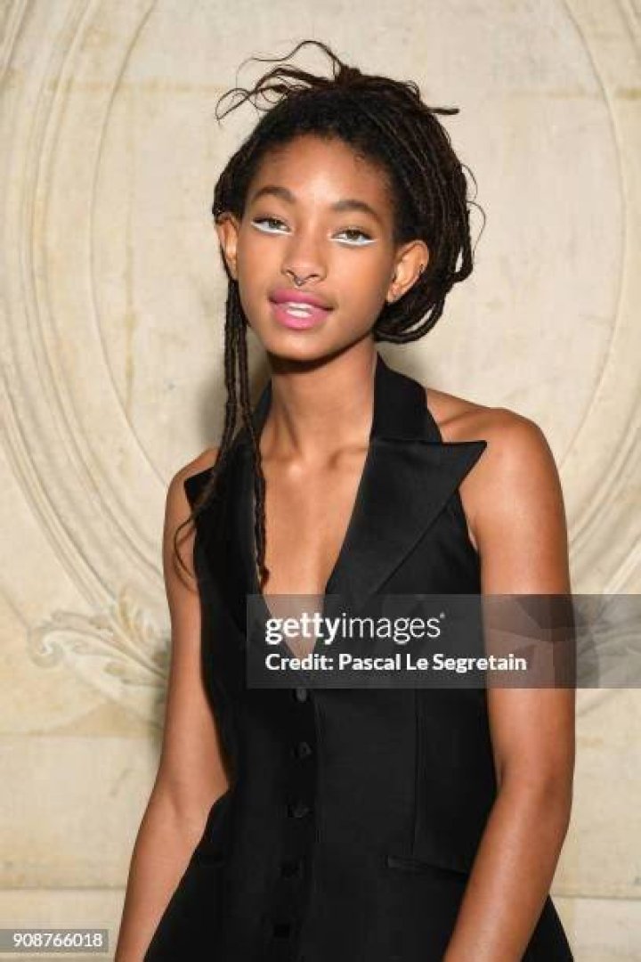 Willow Smith attends the Christian Dior Haute Couture Spring Summer 2018 show as part of Paris Fashion Week on January 22, 2018 in Paris, France. | Getty Images
